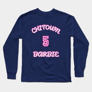 Angel Reese Chitown Barbie Chicago Sky 5 Long Sleeve T-Shirt